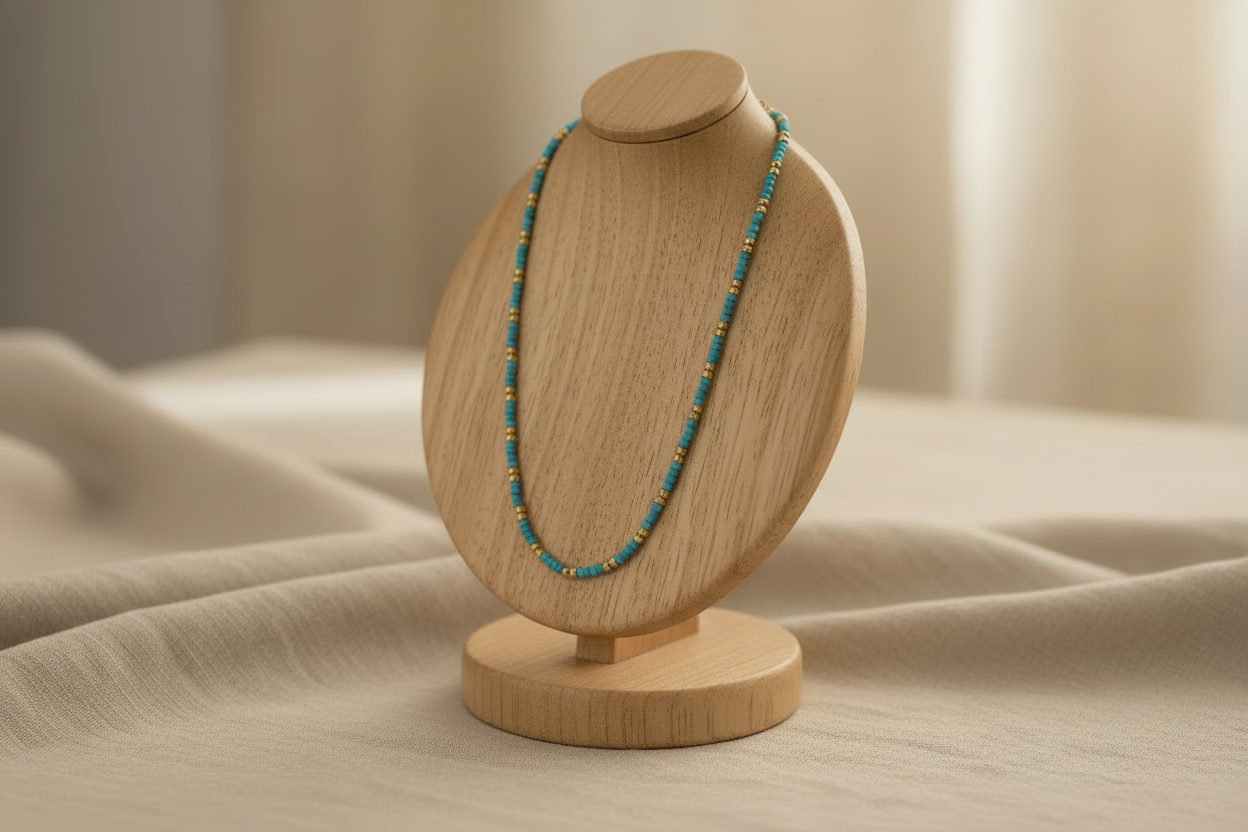 Collier agate rose