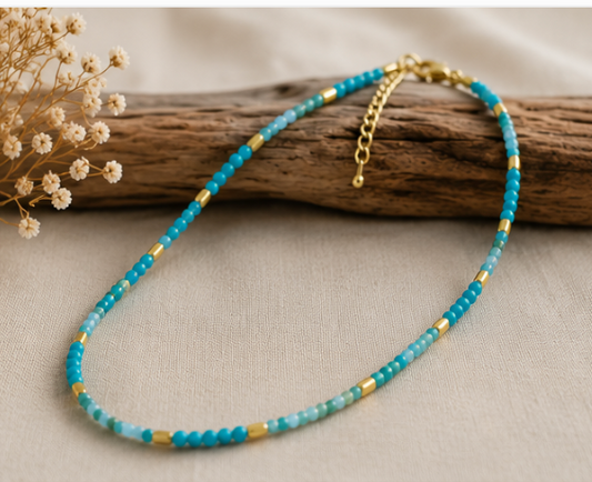 Collier Apatite Création - Clémence