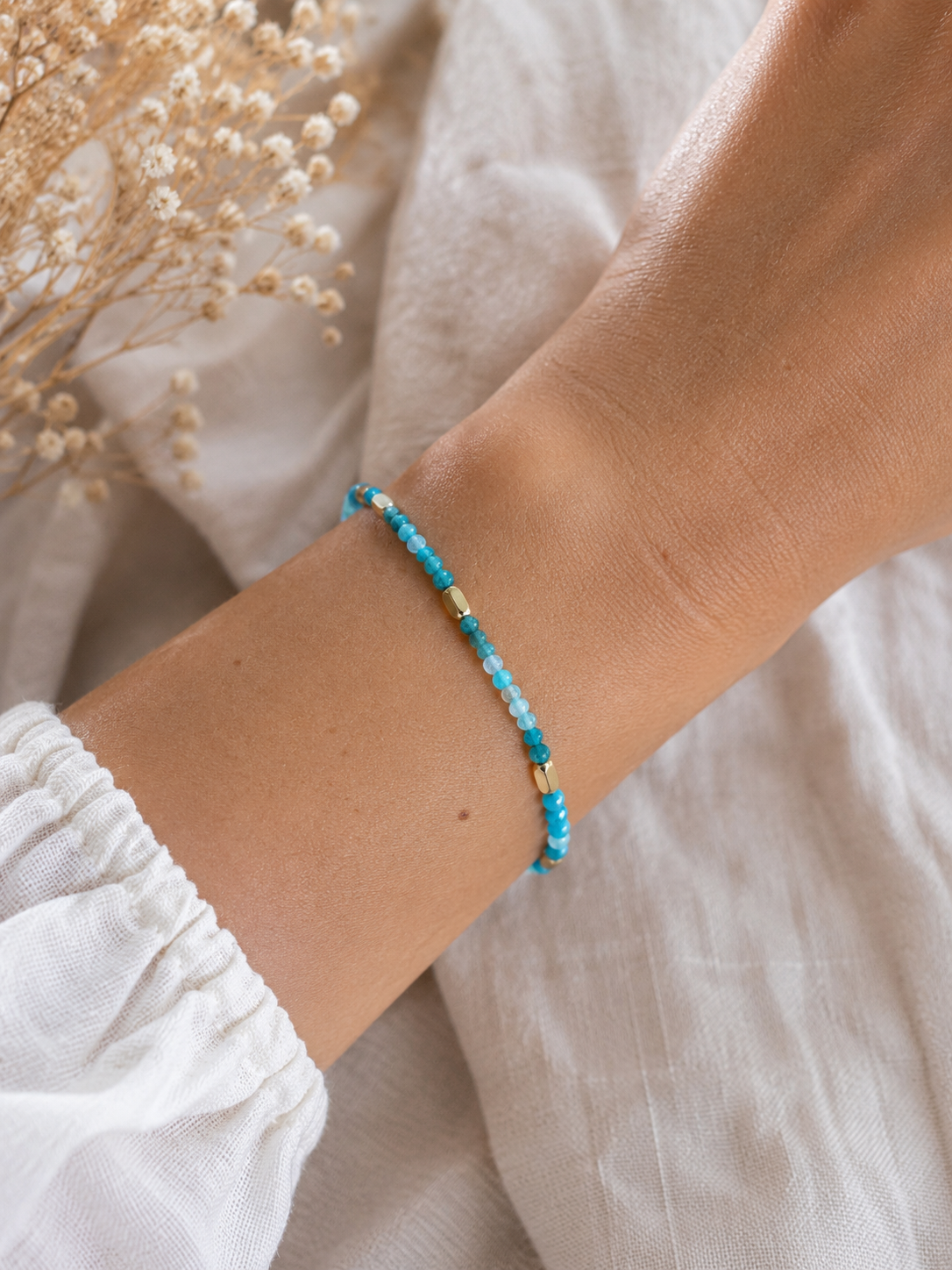 Bracelet création en apatite