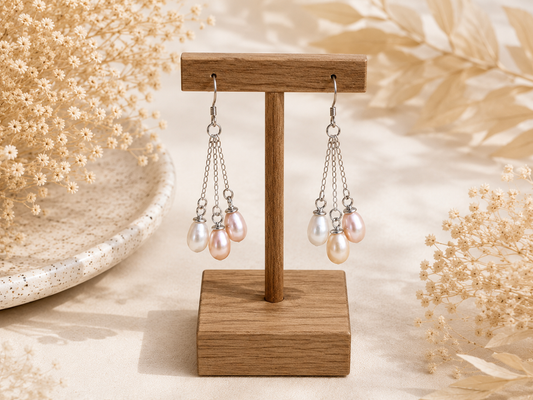 Boucles d’oreilles perle en Argent