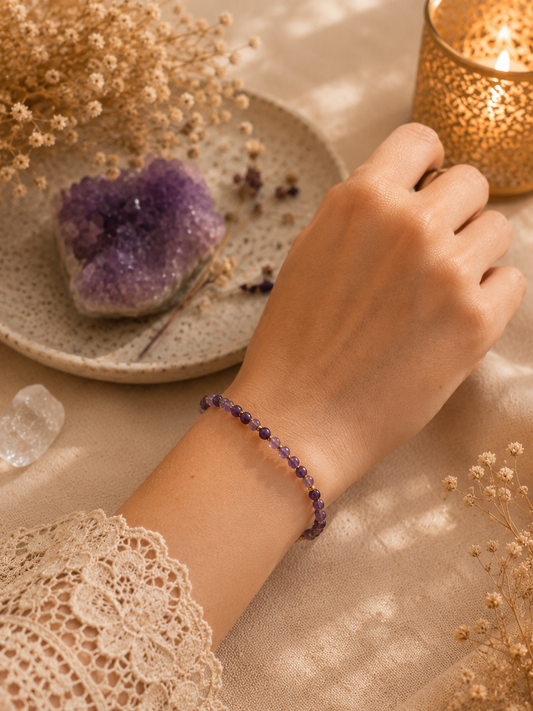 Bracelet Création en Améthyste