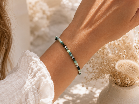 Bracelet Turquoise Africaine Facettée