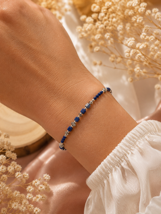 Bracelet création en Lapis Lazuli