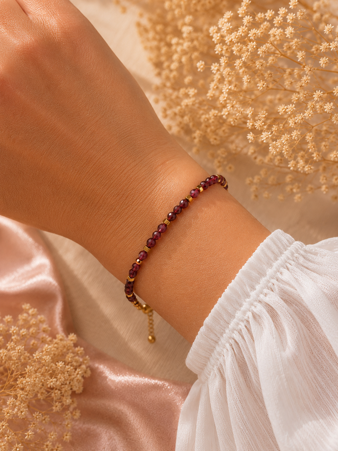Bracelet Création Grenat