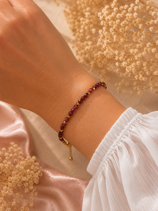 Bracelet Création Grenat