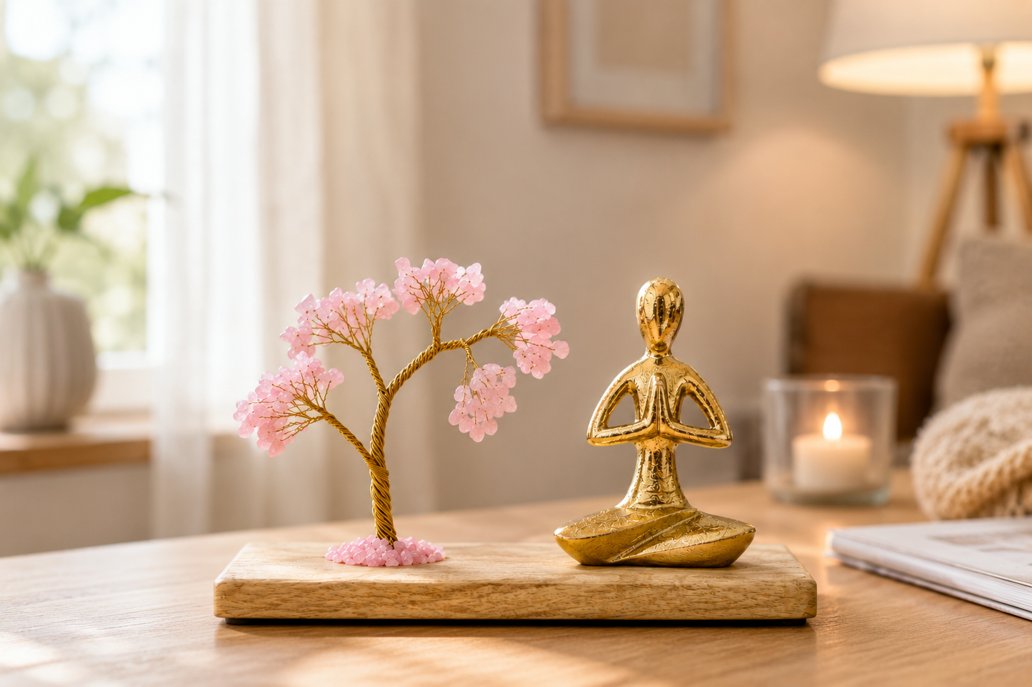 Jardin Zen 7 Chakras & Méditation – Arbre de Vie en Pierres Naturelles – Harmonie et Équilibre Énergétique
