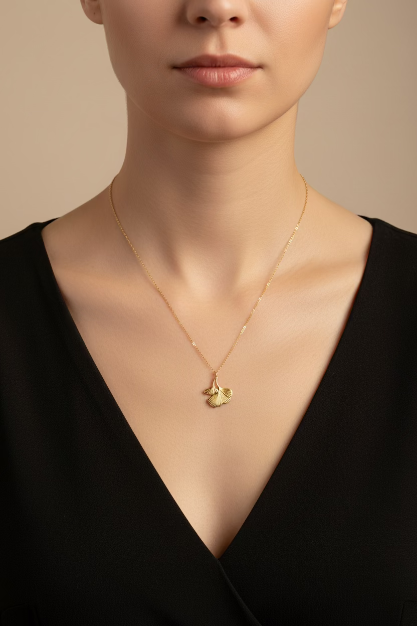 Boucles d'oreilles Gingko