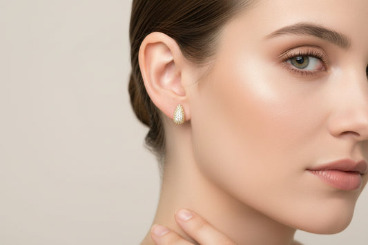 Boucle d'oreille Paty Forme S avec Strass