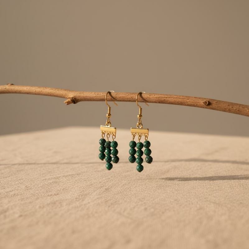 Boucles d'oreilles Création Pierre Naturelle