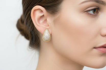 Boucles d'oreilles J forme L