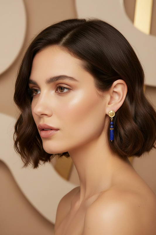 Boucle d'oreille Lapis Lazuli