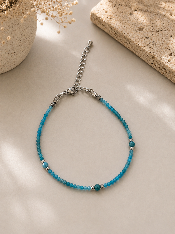 Bracelet en Apatite Naturelle – Inspiration, Motivation & Harmonie