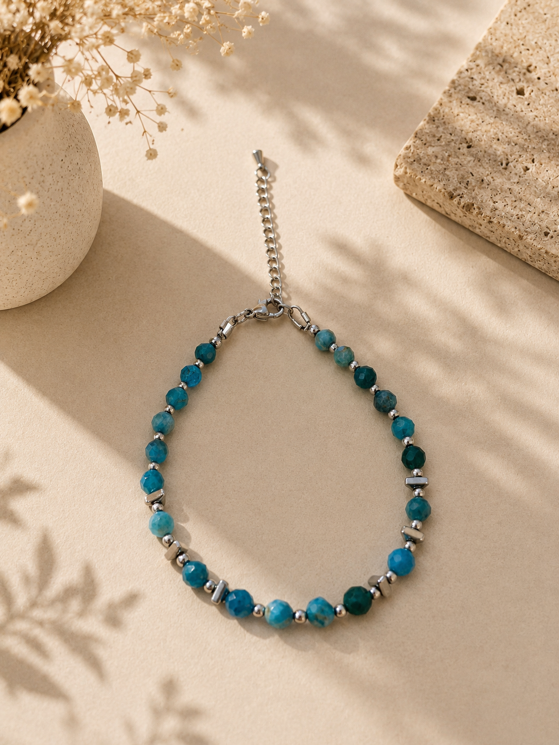 Bracelet en Apatite Naturelle – Inspiration, Motivation & Harmonie