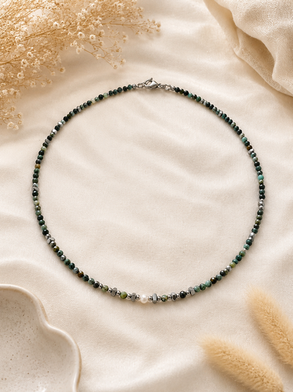Collier Turquoise Africaine - Argenté