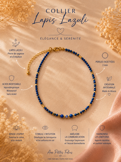 Collier création en  Lapis-Lazuli