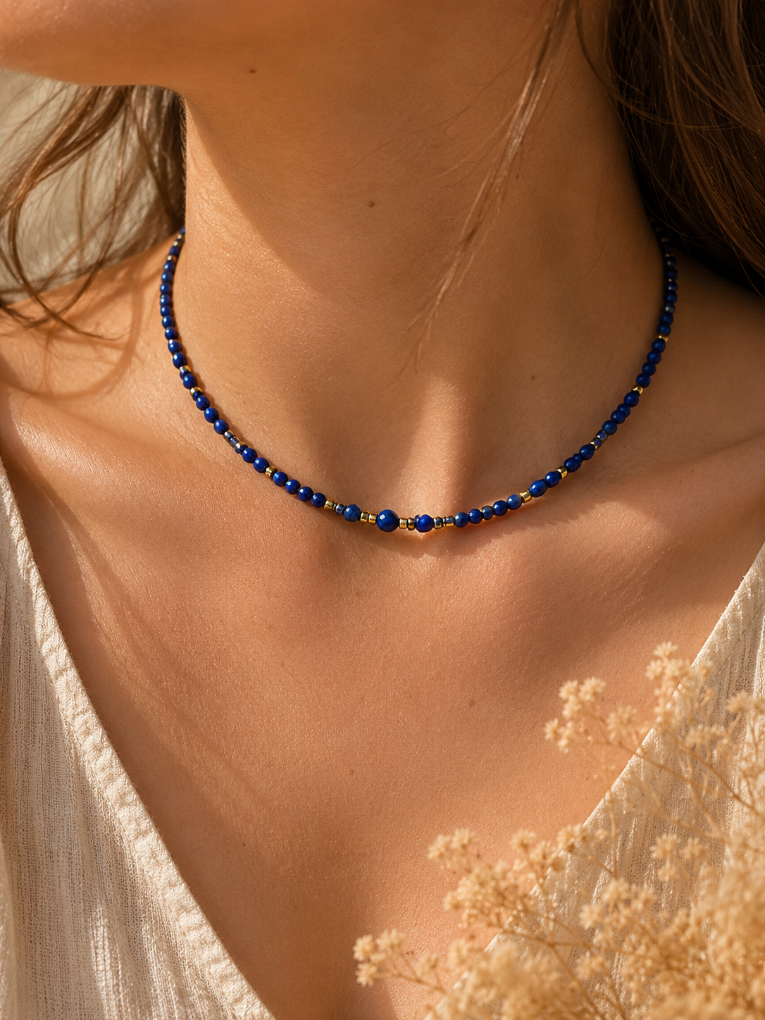Collier création en  Lapis-Lazuli