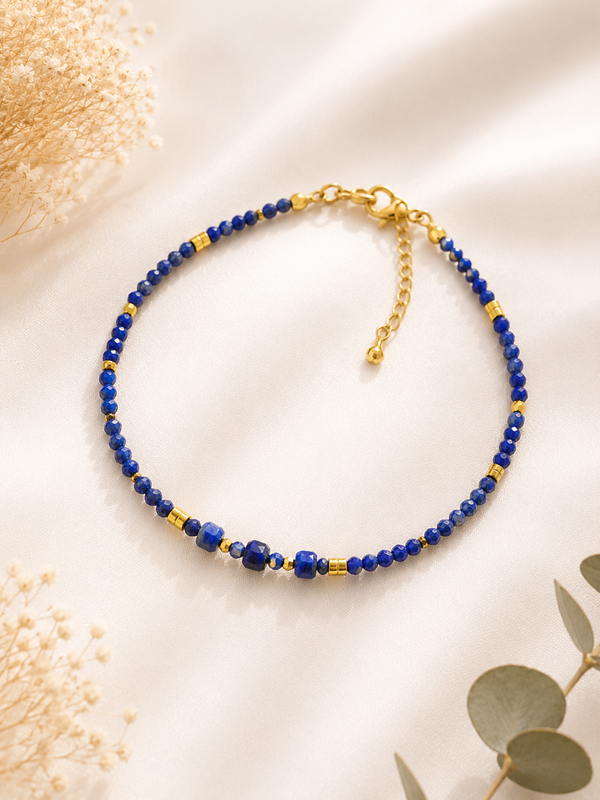 Bracelet Création en lapis lazulis