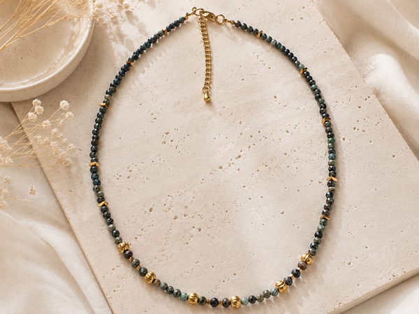 Collier Turquoise Africaine doré