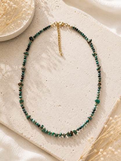 Collier Turquoise Africaine doré