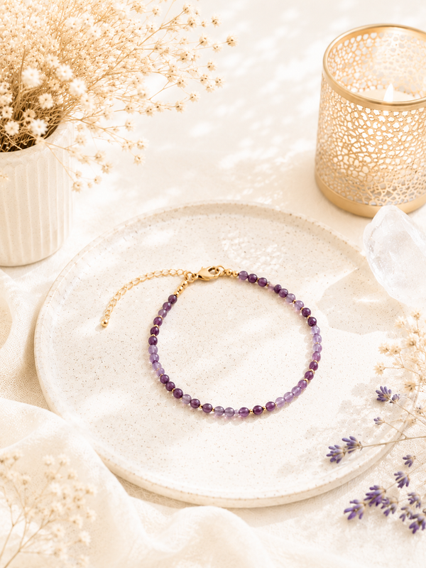 Bracelet Création en Améthyste