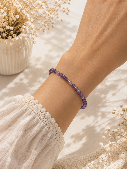 Bracelet en Améthyste Naturelle – Sérénité, Harmonie & Apaisement
