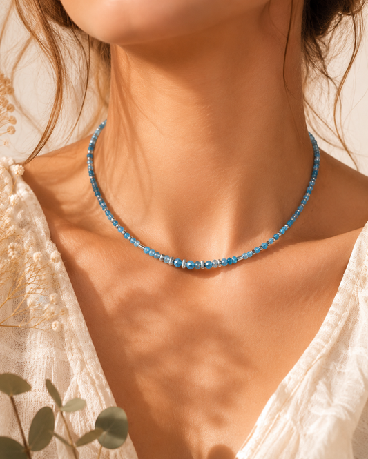 Collier Création en Apatite - Pierre naturelle