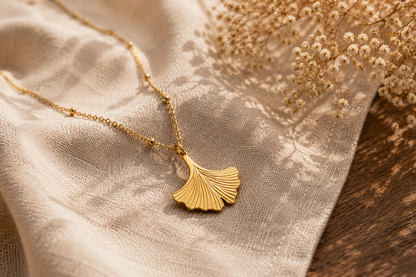 Collier Gingko Dorée