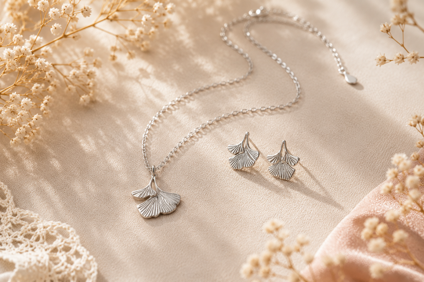 Boucles d'oreilles Gingko