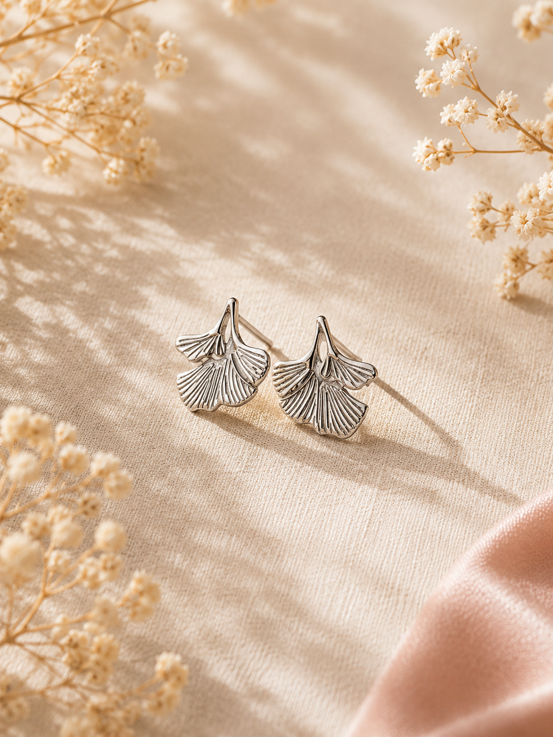 Boucles d'oreilles Gingko