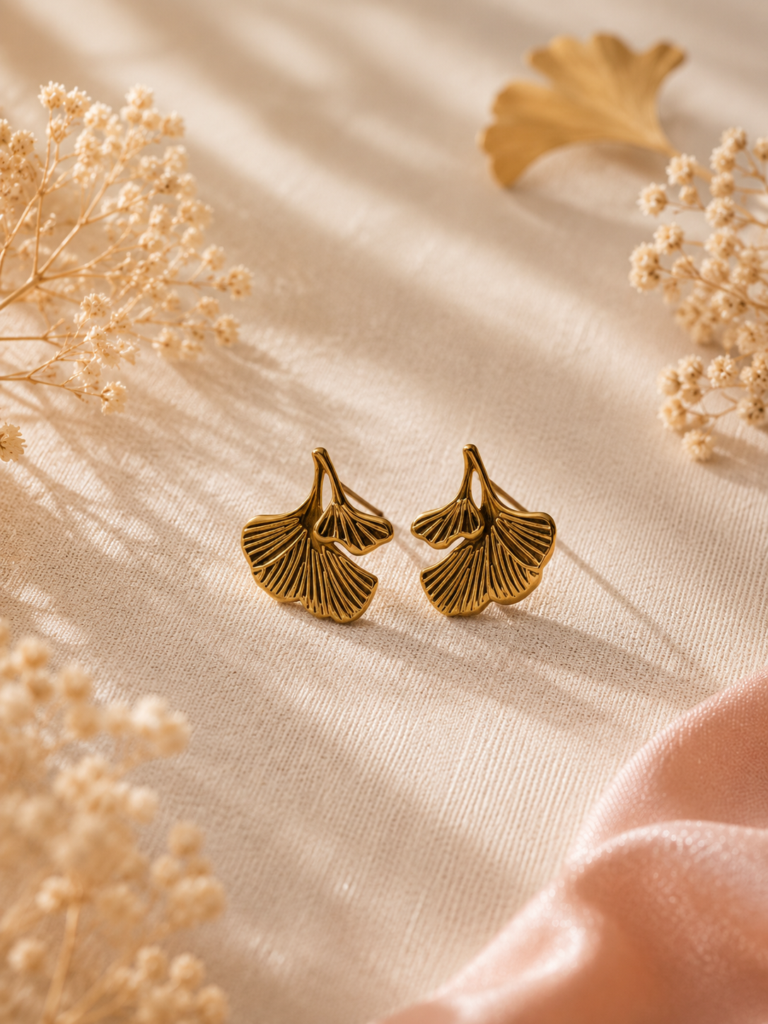 Boucles d'oreilles Gingko