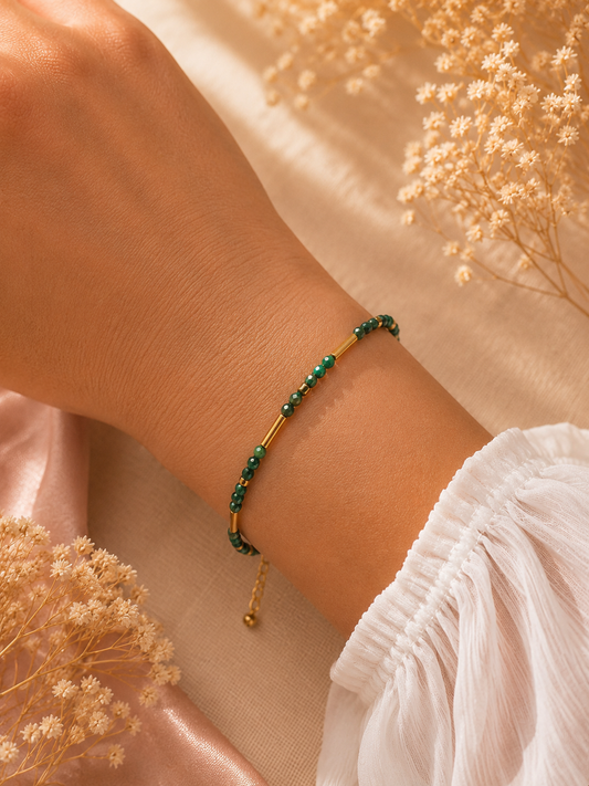 Bracelet création en malachite