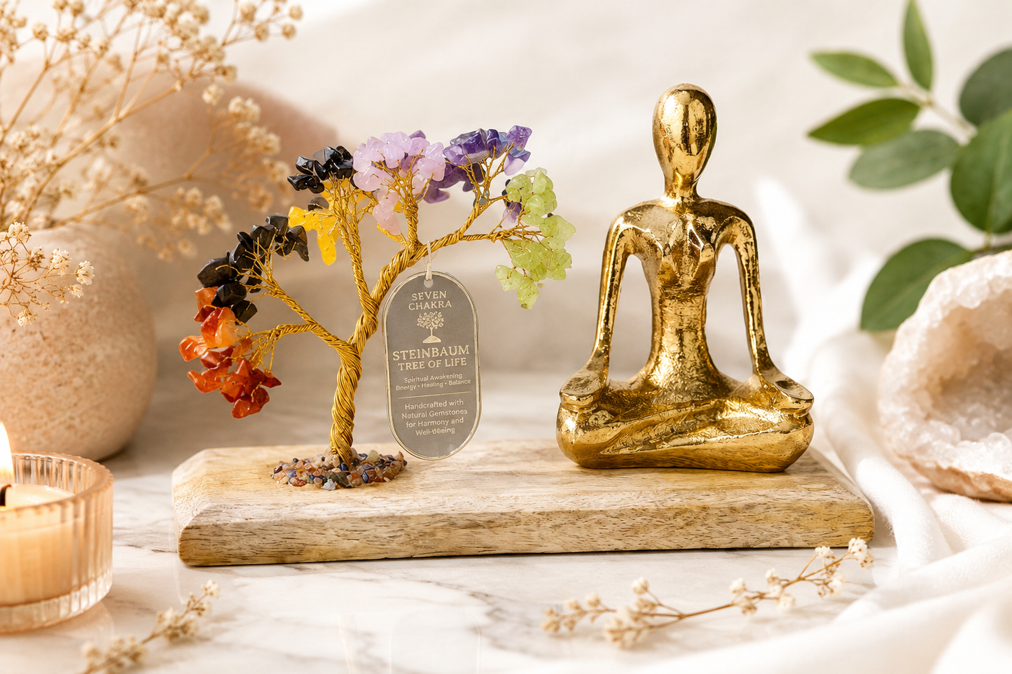 Jardin Zen Quartz Rose & Méditation