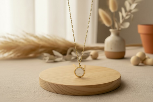 Collier Nacre Opaline