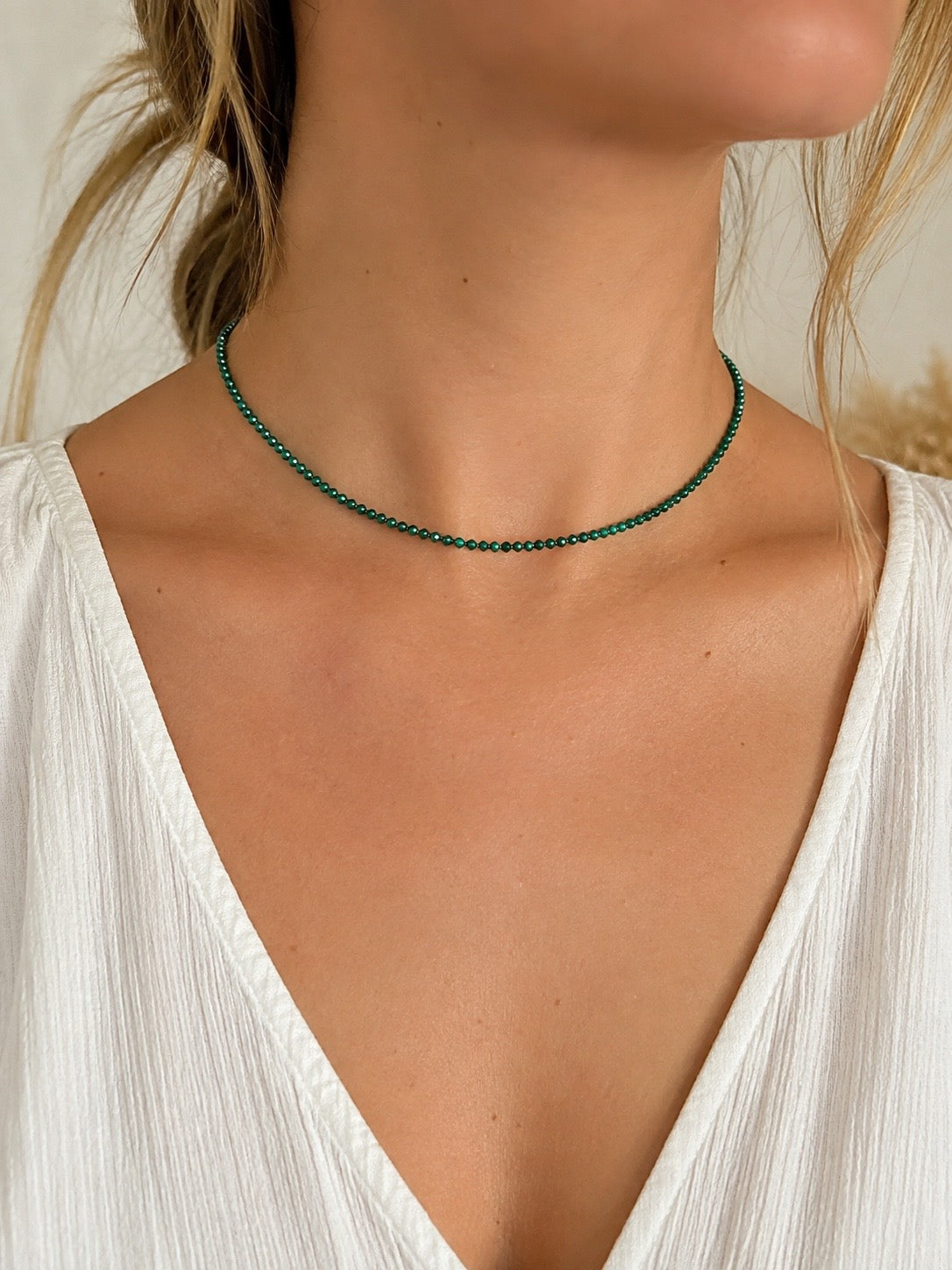 Collier Malachite Fine C.B