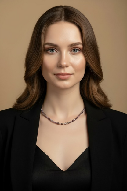 Collier Améthyste Dorée Hématite