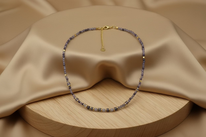 Collier Améthyste Dorée Hématite