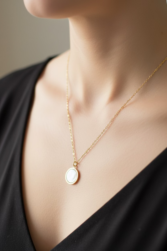 Collier Nacre Opaline