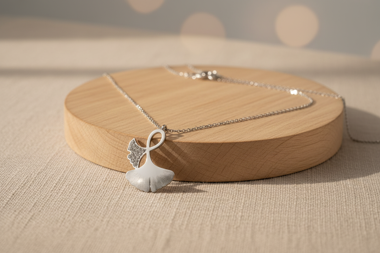 Collier Gingko " Éclat"