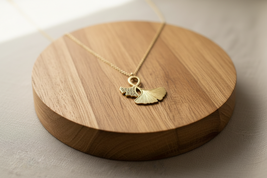 Collier Gingko " Éclat"