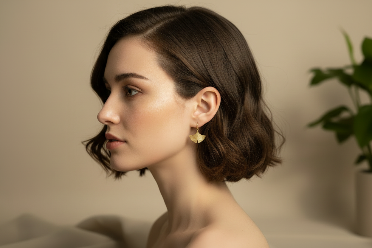 Collier Gingko Dorée