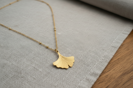 Collier Gingko Dorée