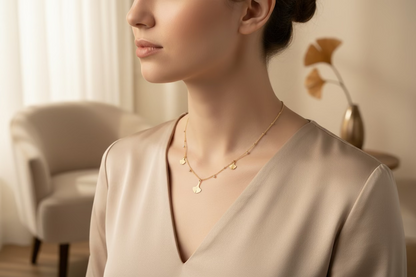 Bracelet Gingko dorée