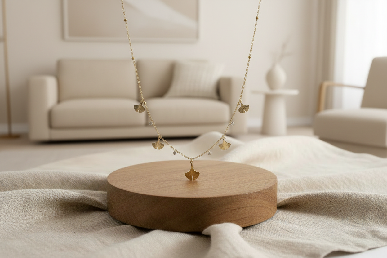 Bracelet Gingko dorée