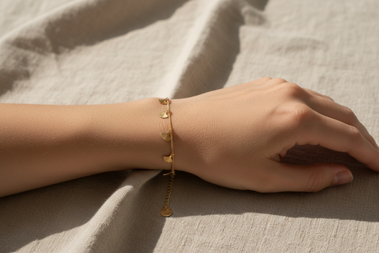 Bracelet Gingko dorée