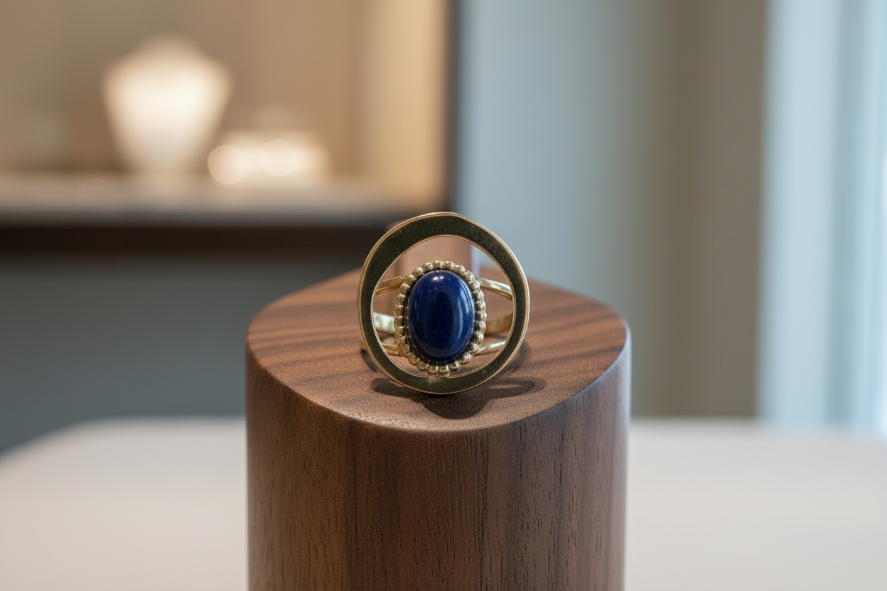 Azuria bague réglable lapis-lazuli