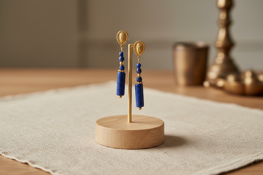 Boucle d'oreille Lapis Lazuli