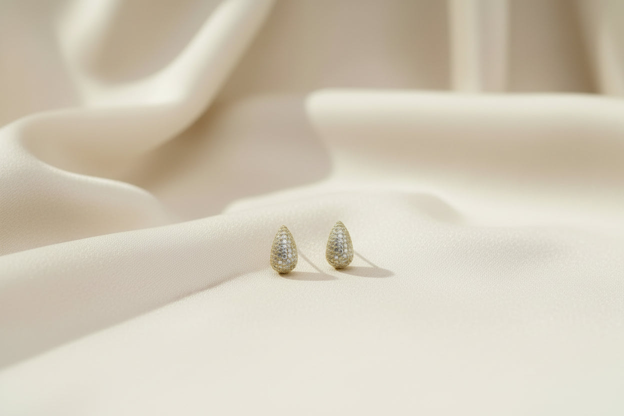 Boucle d'oreille Paty Forme S avec Strass